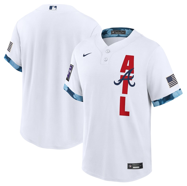 Men's Atlanta Braves Blank 2021 White All-Star Cool Base Stitched MLB Jersey Men's Atlanta Braves Blank 2021 White All-Star Cool Base Stitched MLB Jersey